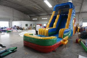 Backyard Water Slide with Pool