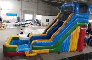 Backyard Water Slide with Pool
